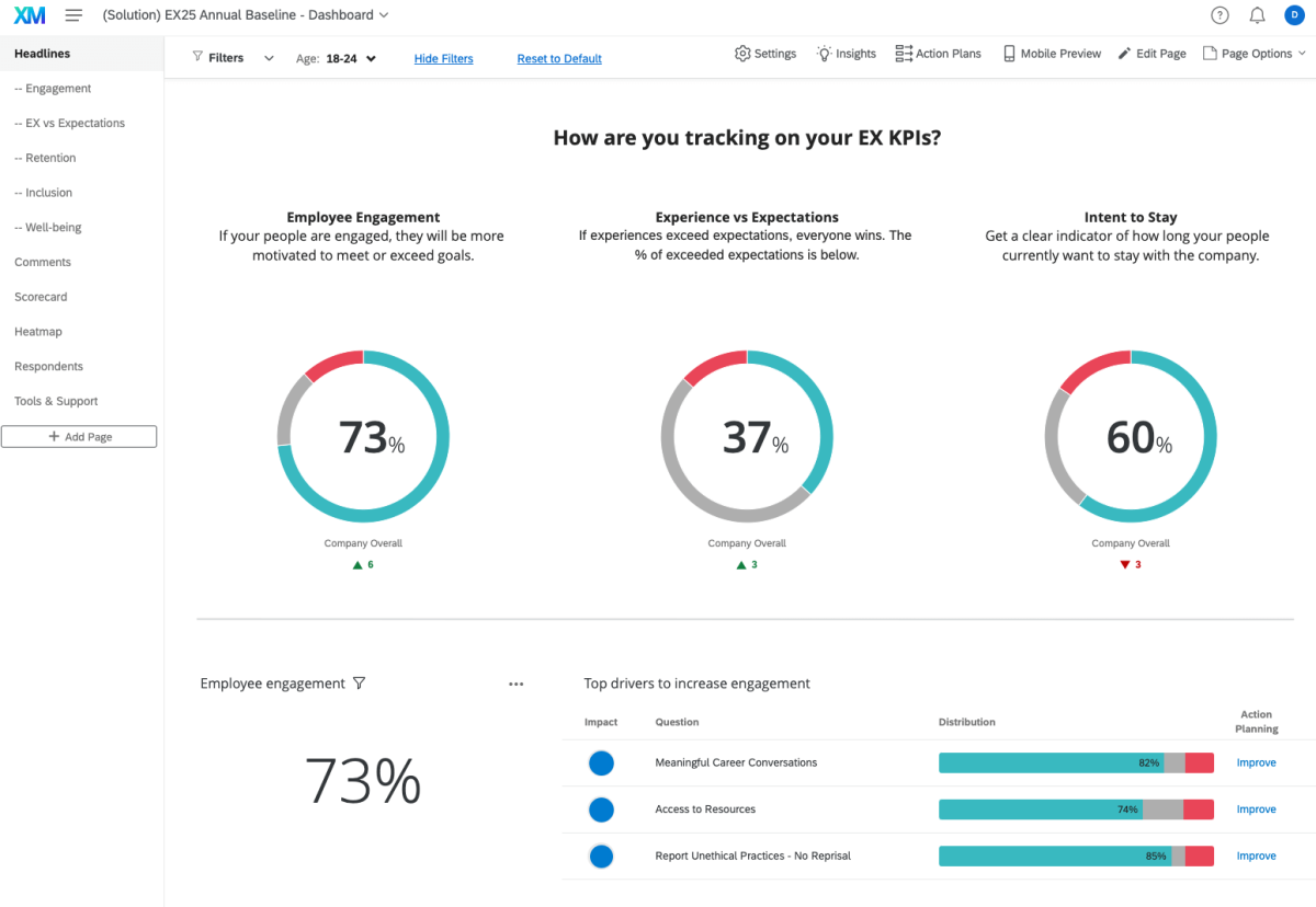 EX dashboard