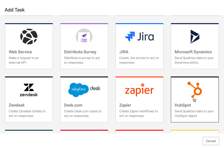 Qualtrics integration with Hubspot