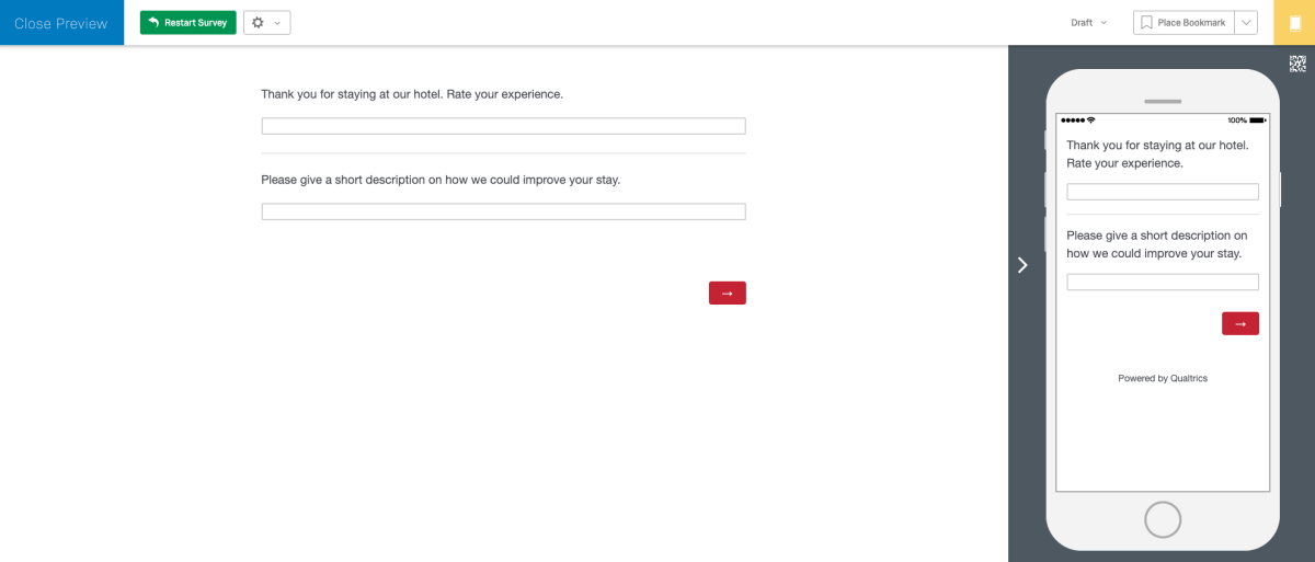 Integration in the survey
