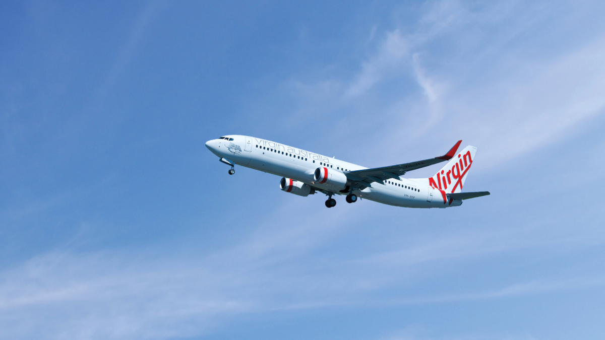 Virgin airlines airplane