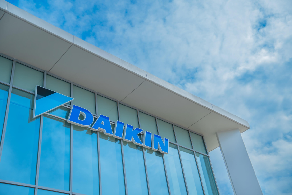 Daikin headquarters in an afternoon