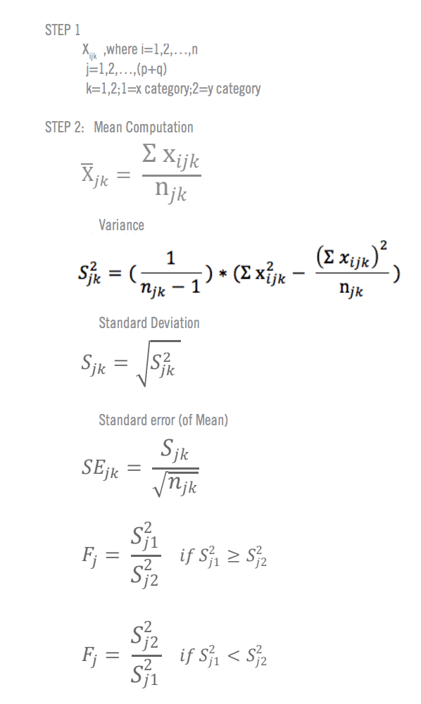 T test formule.