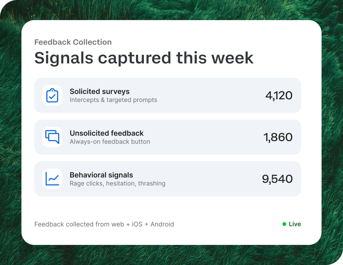 Feedback collection