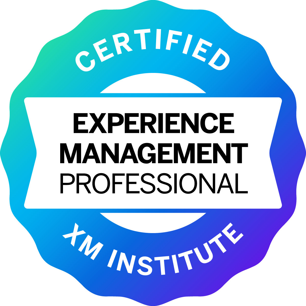 badge for the XM Professional Certification