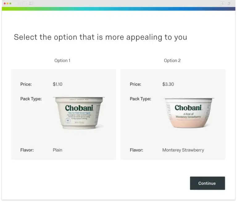 chobani survey